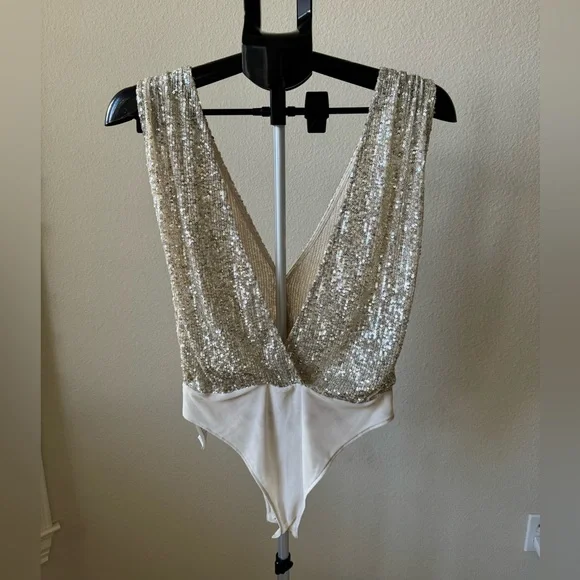 Zara Sequin Bodysuit - Picture 4 of 8